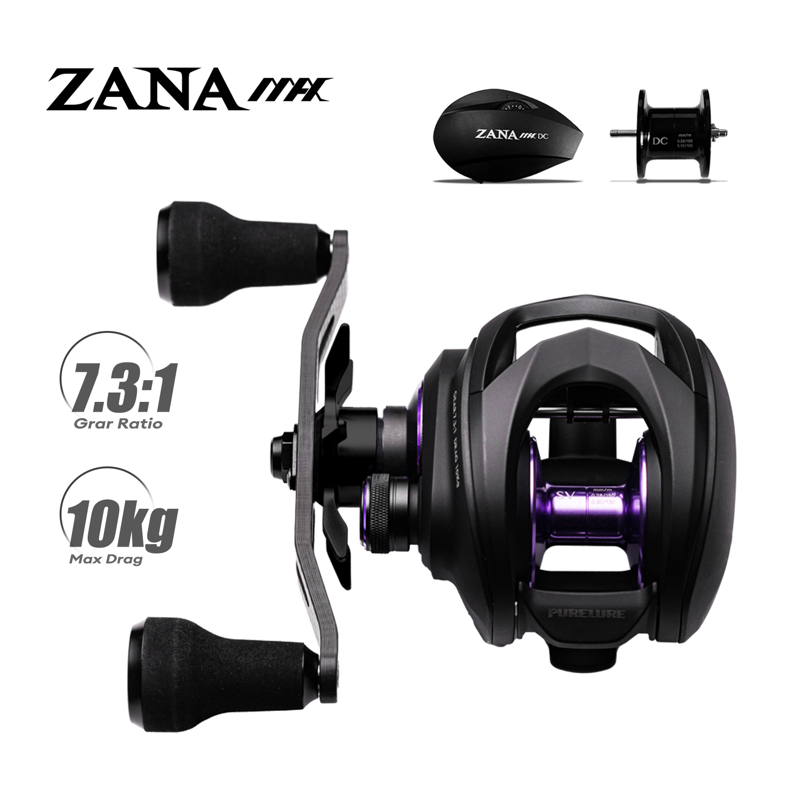 Abu Garcia Reel Max - PURELURE ZANA MAX 10KG SV+DC Dual