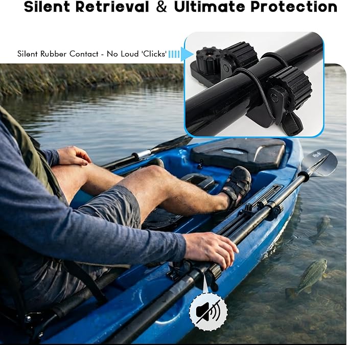 Fishing Kayak Anchor - Kayak Paddle Holder Track Mount Kayak
