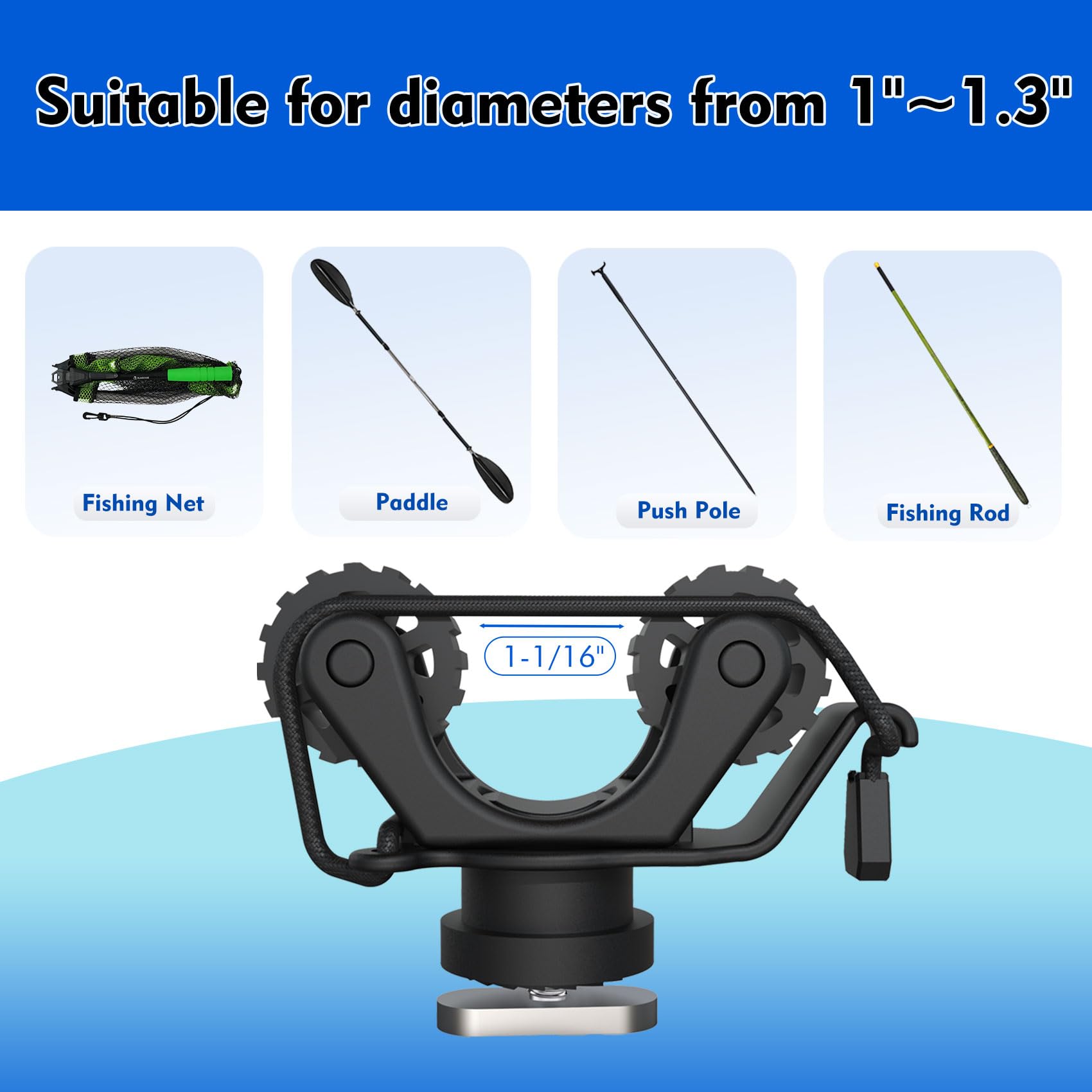 Kayak Rail Paddle Holder Kayak - Fishing Kayak Rod Holder ulasan dan harga